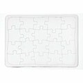 Ashley Productions Puzzle, Blank, w/Tray, Heavy-duty Chipboard, 7inx10in, White ASH10718